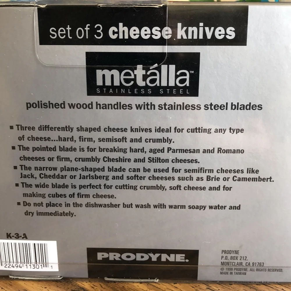 NEW Stainless Steel Vintage Cheese Knives - Picture 7 of 7